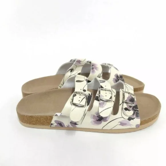 WOMEN'S GOLD COAST BUCKLES SLIDE COMFORTABLE SANDA - Picture 2 of 5